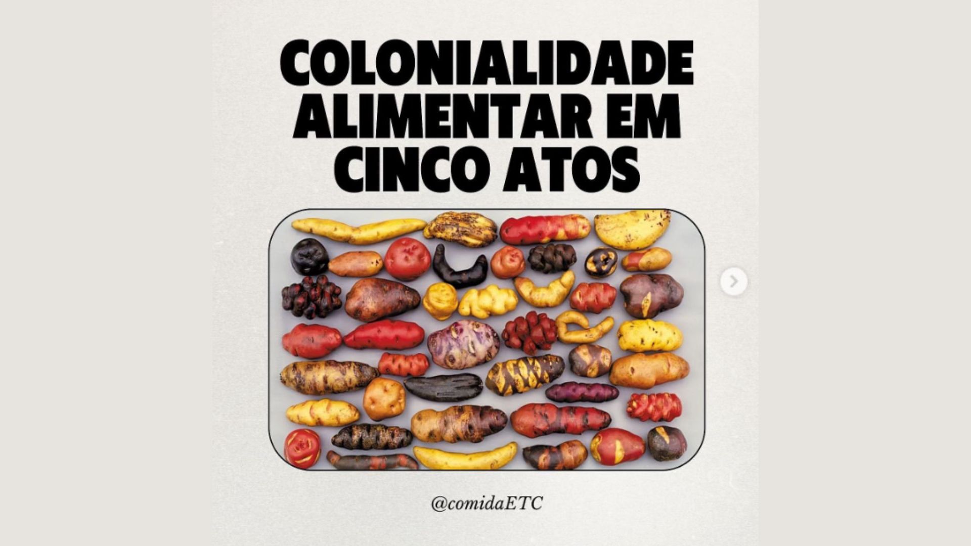 Colonialidade alimentar