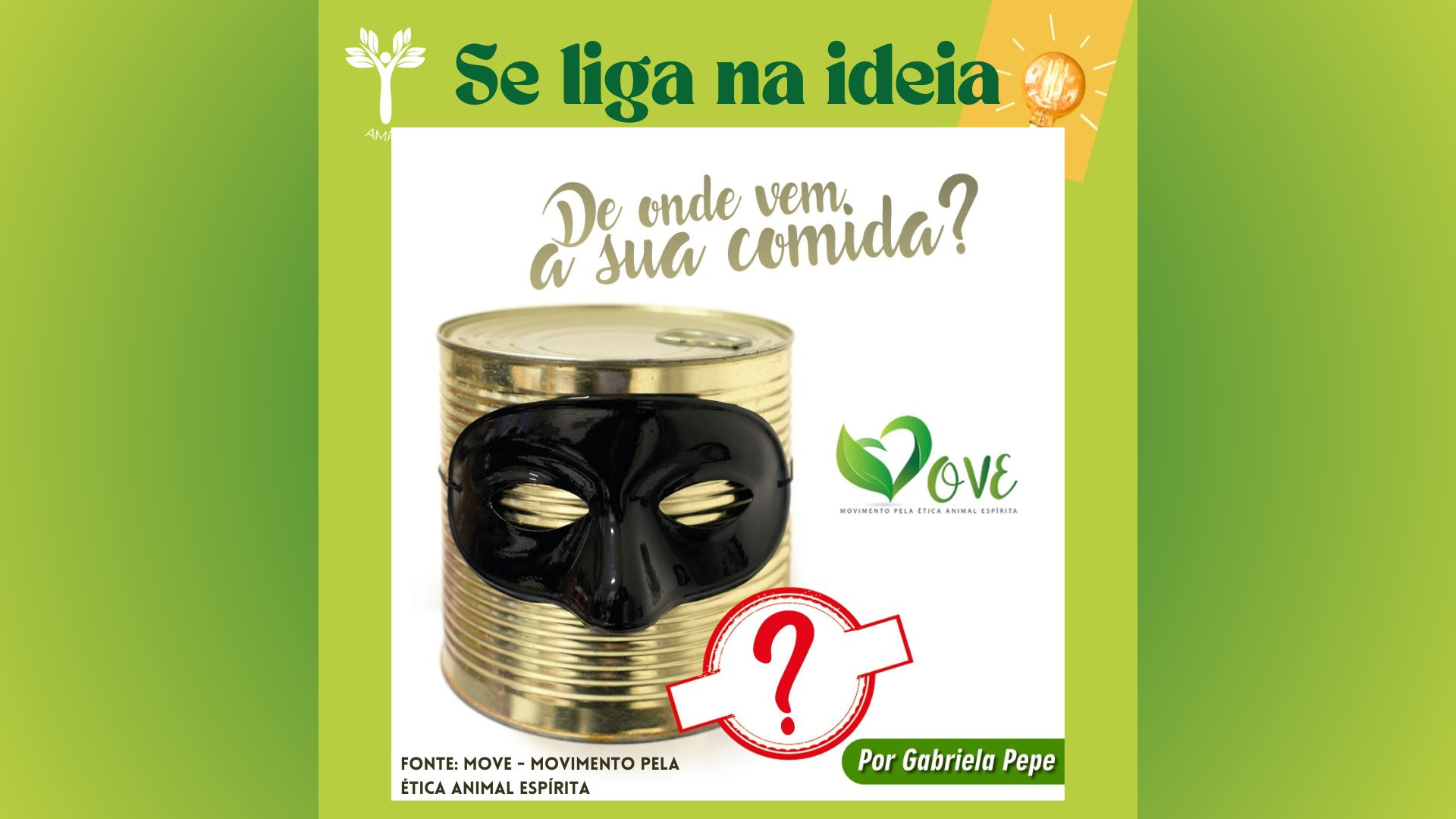 De onde vem a sua comida